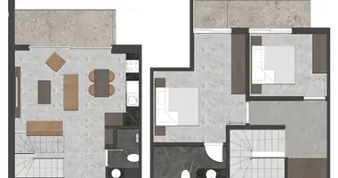 3 room apartment in Kestel, Turkey