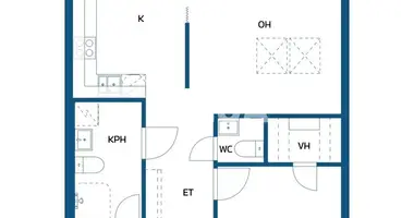 Apartamento 2 habitaciones en Peraseinajoen kirkonkyla, Finlandia