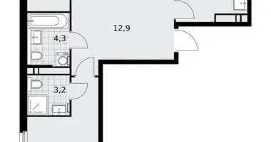 Appartement 3 chambres dans Kommunarka, Russie