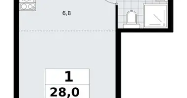 Appartement 1 chambre dans Troïtsk, Russie