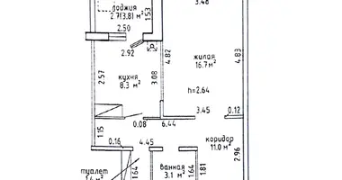 Appartement 1 chambre dans Pryluki, Bélarus