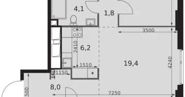 4 room apartment in Moscow, Russia