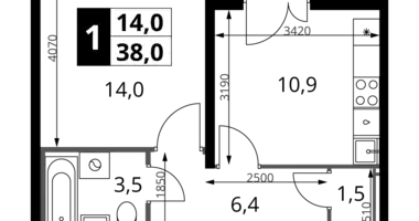 Mieszkanie 1 pokój w Leninsky District, Rosja