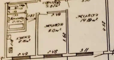 Wohnung 2 zimmer in Homel, Belarus