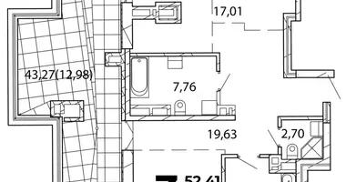 Apartamento 3 habitaciones en Minsk, Belarús