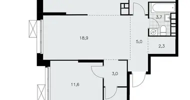 Apartamento 4 habitaciones en Kommunarka, Rusia