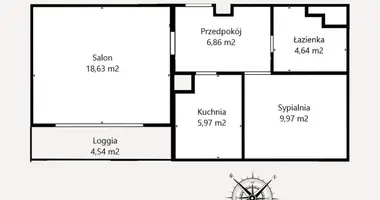 Wohnung 2 zimmer in Posen, Polen