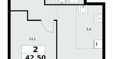 Appartement 2 chambres dans Moscou, Russie