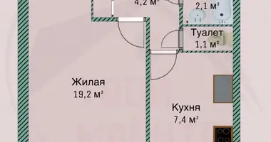 Квартира 1 комната в Борисов, Беларусь