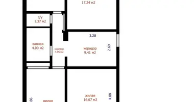 Квартира 3 комнаты в Минск, Беларусь