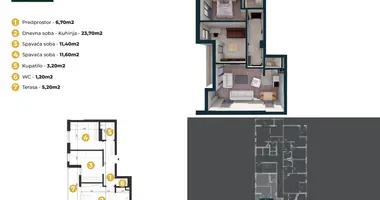 Apartamento 3 habitaciones en Bar, Montenegro