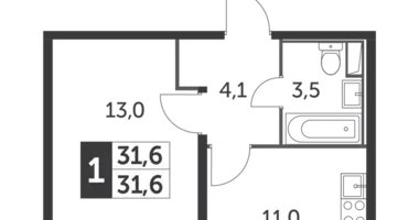 Mieszkanie 1 pokój w Leninsky District, Rosja