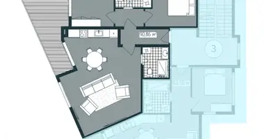 Mieszkanie 2 pokoi w Donja Lastva, Czarnogóra