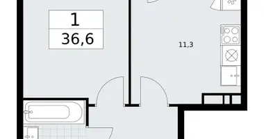 Квартира 1 комната в район Внуково, Россия
