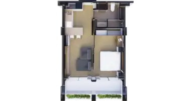 1 bedroom apartment in Choeng Thale, Thailand