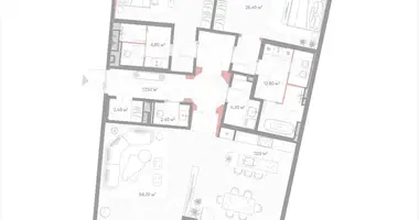 Appartement 2 chambres dans Moscou, Russie