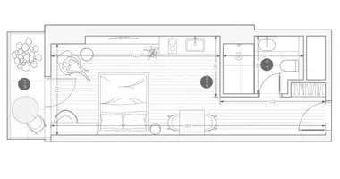 Студия 1 комната в Тбилиси, Грузия