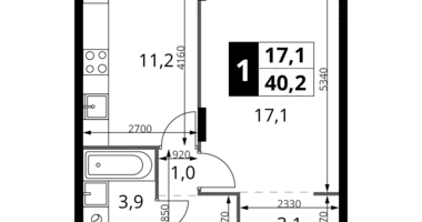 Apartamento 1 habitación en Jimki, Rusia