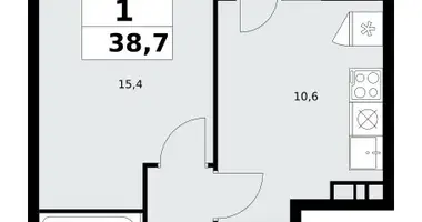 Appartement 1 chambre dans Kommunarka, Russie