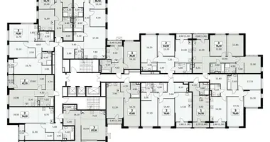 Wohnung 3 zimmer in Moskau, Russland