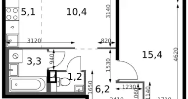 Apartamento 2 habitaciones en Leninsky District, Rusia