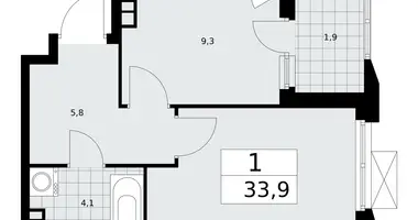 Mieszkanie 1 pokój w Kommunarka, Rosja