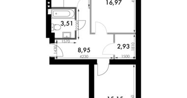 2 room apartment in Aprelevka, Russia