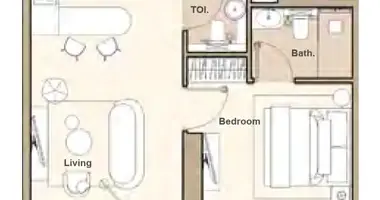 1 bedroom apartment in Dubai, United Arab Emirates