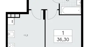 Appartement 1 chambre dans Kommunarka, Russie