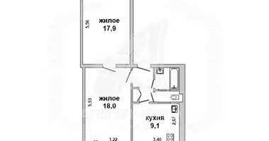 Wohnung 2 zimmer in Brest, Belarus