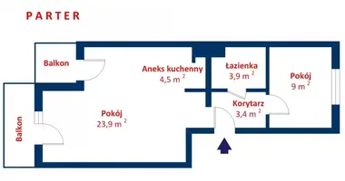 2 room apartment in Poznan, Poland