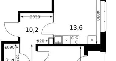 3 room apartment in Leninsky District, Russia