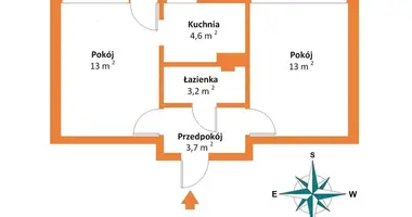 Wohnung 2 zimmer in Lodz, Polen