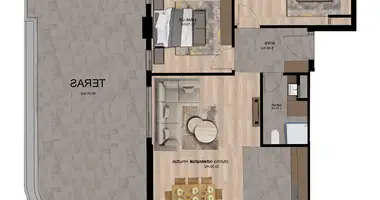 Apartamento 3 habitaciones en Akdeniz, Turquía