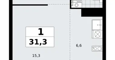 Apartamento 1 habitación en Kommunarka, Rusia