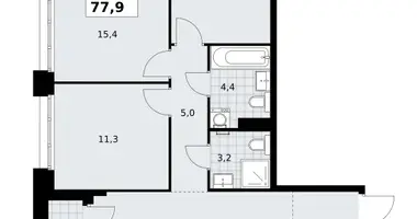 3 room apartment in Kommunarka, Russia