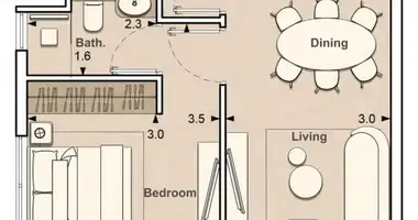 1 bedroom apartment in Dubai, United Arab Emirates