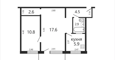 Квартира 2 комнаты в Минск, Беларусь