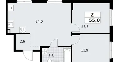 Квартира 2 комнаты в Красное Село, Россия