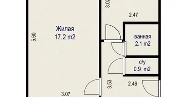 Mieszkanie 1 pokój w Mińsk, Białoruś