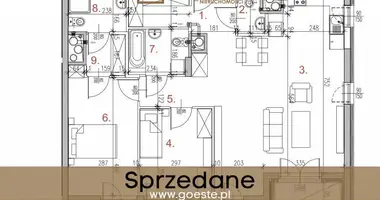 3 room apartment in Smolice, Poland