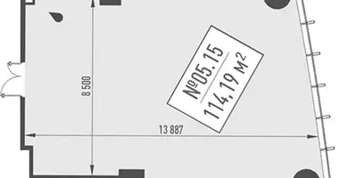 Bureau 115 m² dans Moscou, Russie