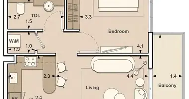 1 bedroom apartment in Dubai, United Arab Emirates