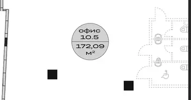 Oficina 172 m² en Moscú, Rusia
