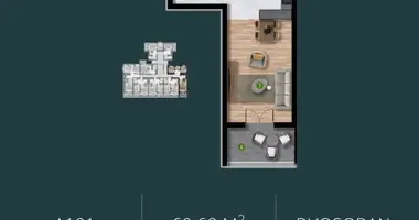 Appartement 2 chambres dans Polje, Monténégro