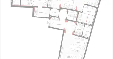 Wohnung 2 zimmer in Moskau, Russland