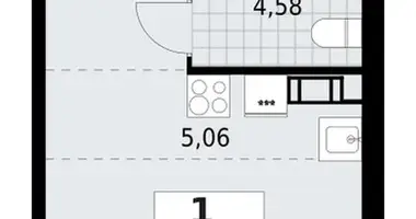 Apartamento 1 habitación en Lagolovskoe selskoe poselenie, Rusia