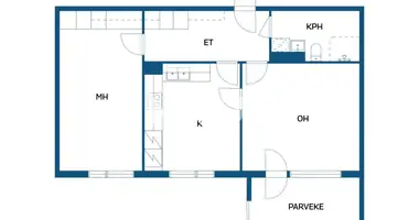 Wohnung 2 zimmer in Jarvenpaa, Finnland