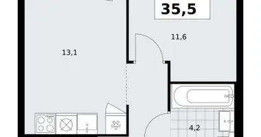 Mieszkanie 1 pokój w Kommunarka, Rosja