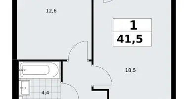 Wohnung 1 zimmer in Troizk, Russland